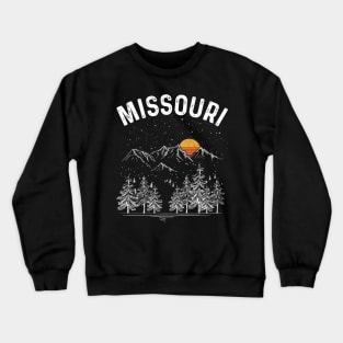 Vintage Retro Missouri State Crewneck Sweatshirt